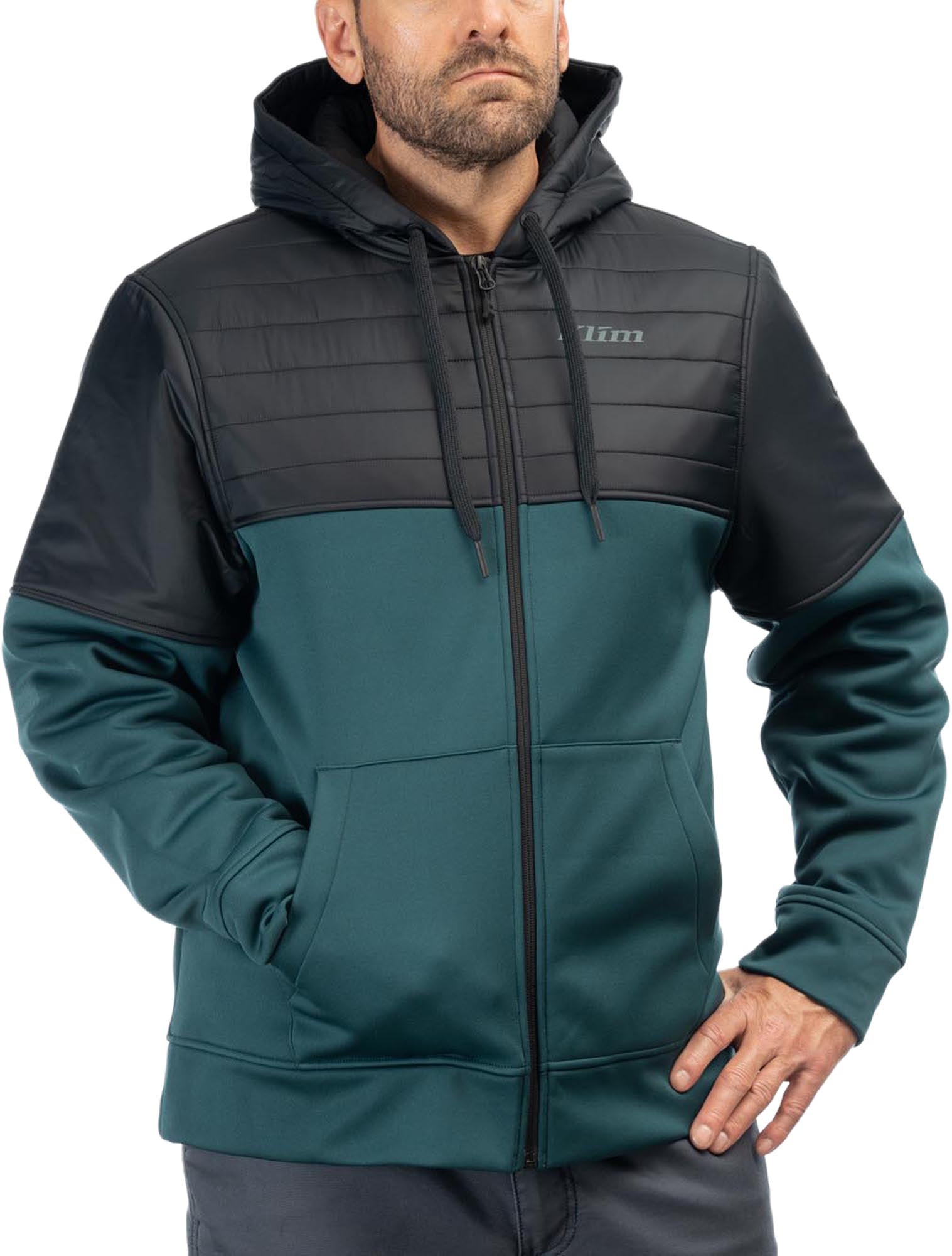 Klim Tamarack Cappuccio con zip nero/turchese L Figura 1