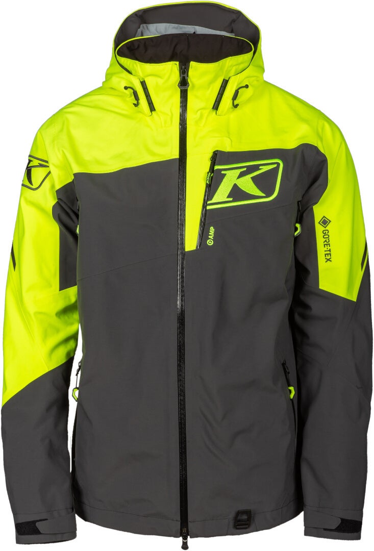 Klim Storm 2022 Snowmobile Jacket dark grey/black/neon yellow 5XL Figure 5