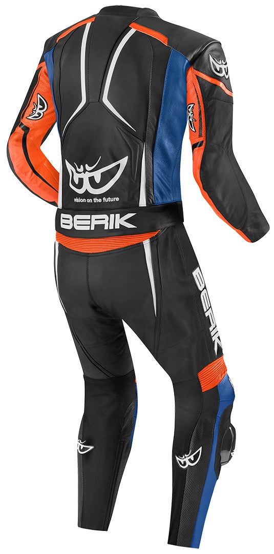 Berik Ascari Pro Two Piece Motorcycle Leather Suit black/white/red/blue 56 Figure 2