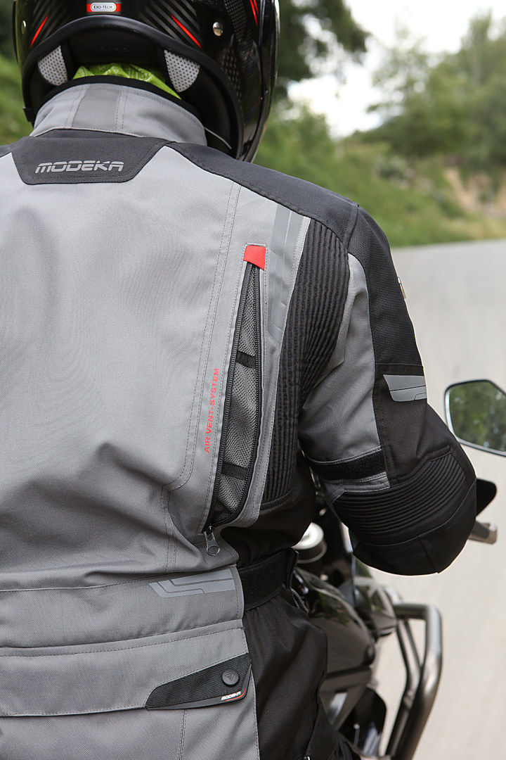 Modeka Aeris Motorcycle Textile Jacket grey/black 6XL Figure 6