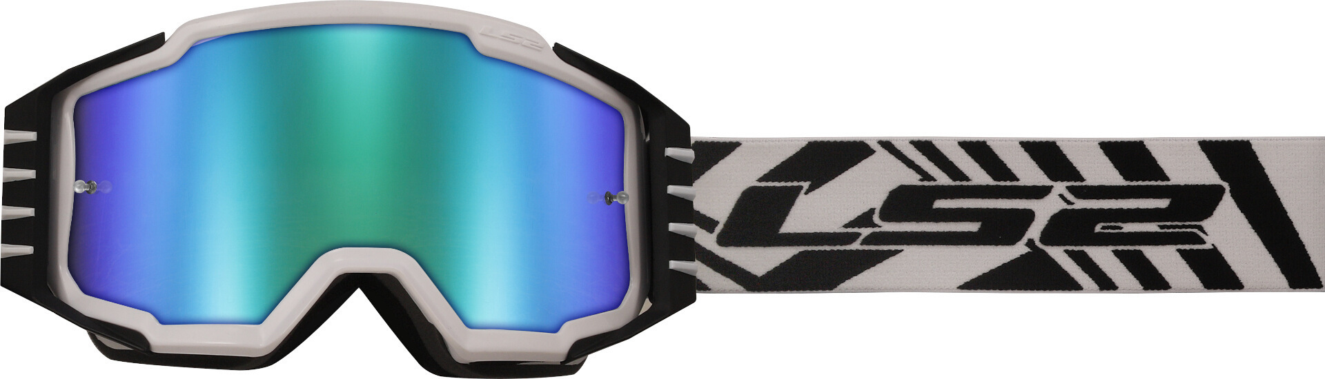 LS2 Charger Pro Ochelari de motocross alb Figura 1