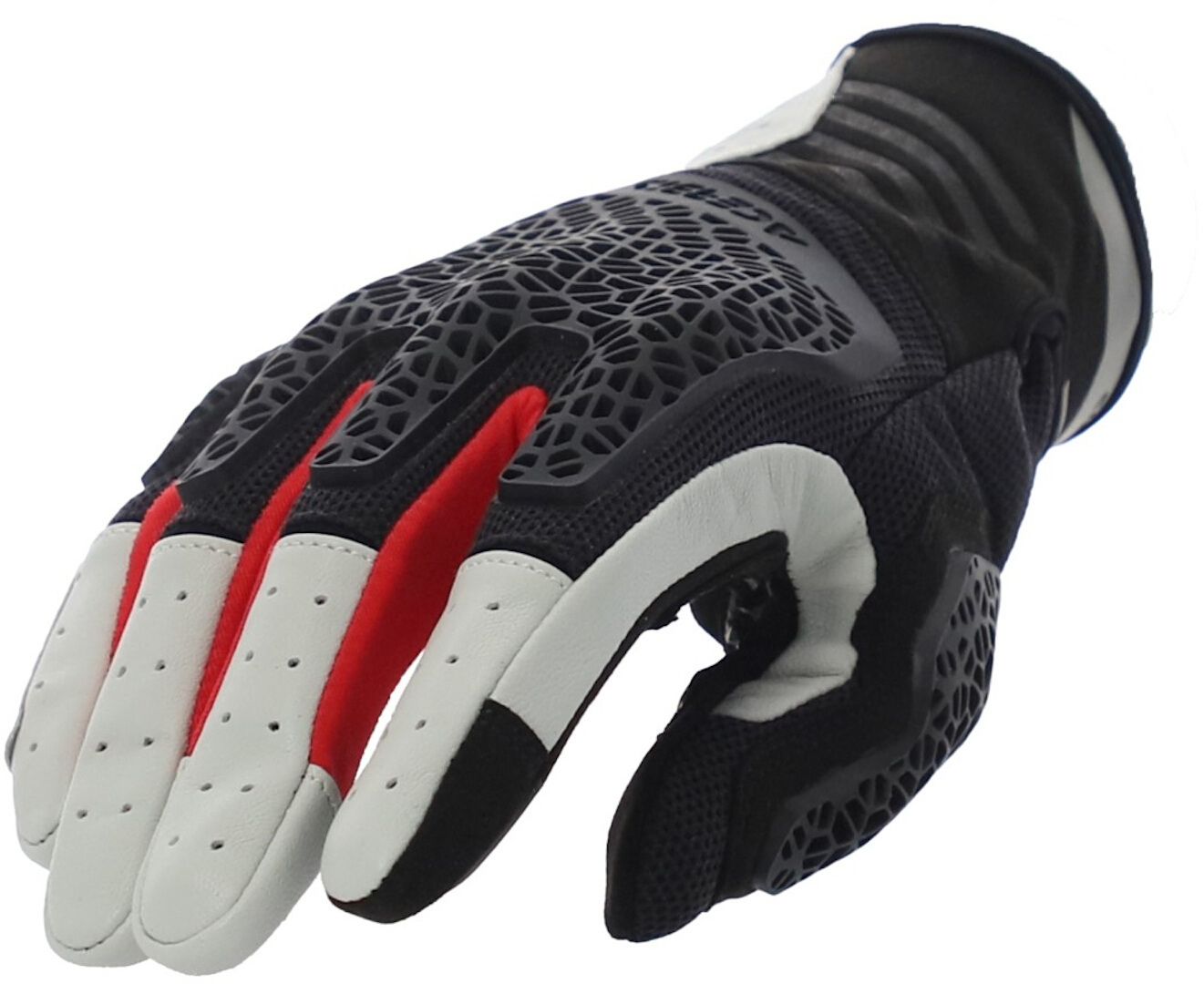 Acerbis Crossover Motorradhandschuhe schwarz/grau/rot M Abbildung 1