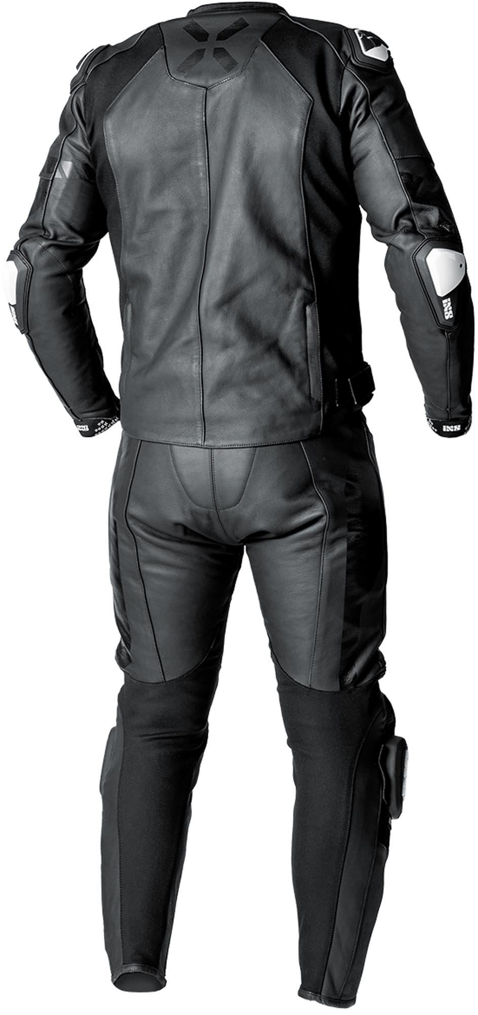 IXS Ace 1.0 Two Piece Motorcycle Leather Suit black 28 Figure 2