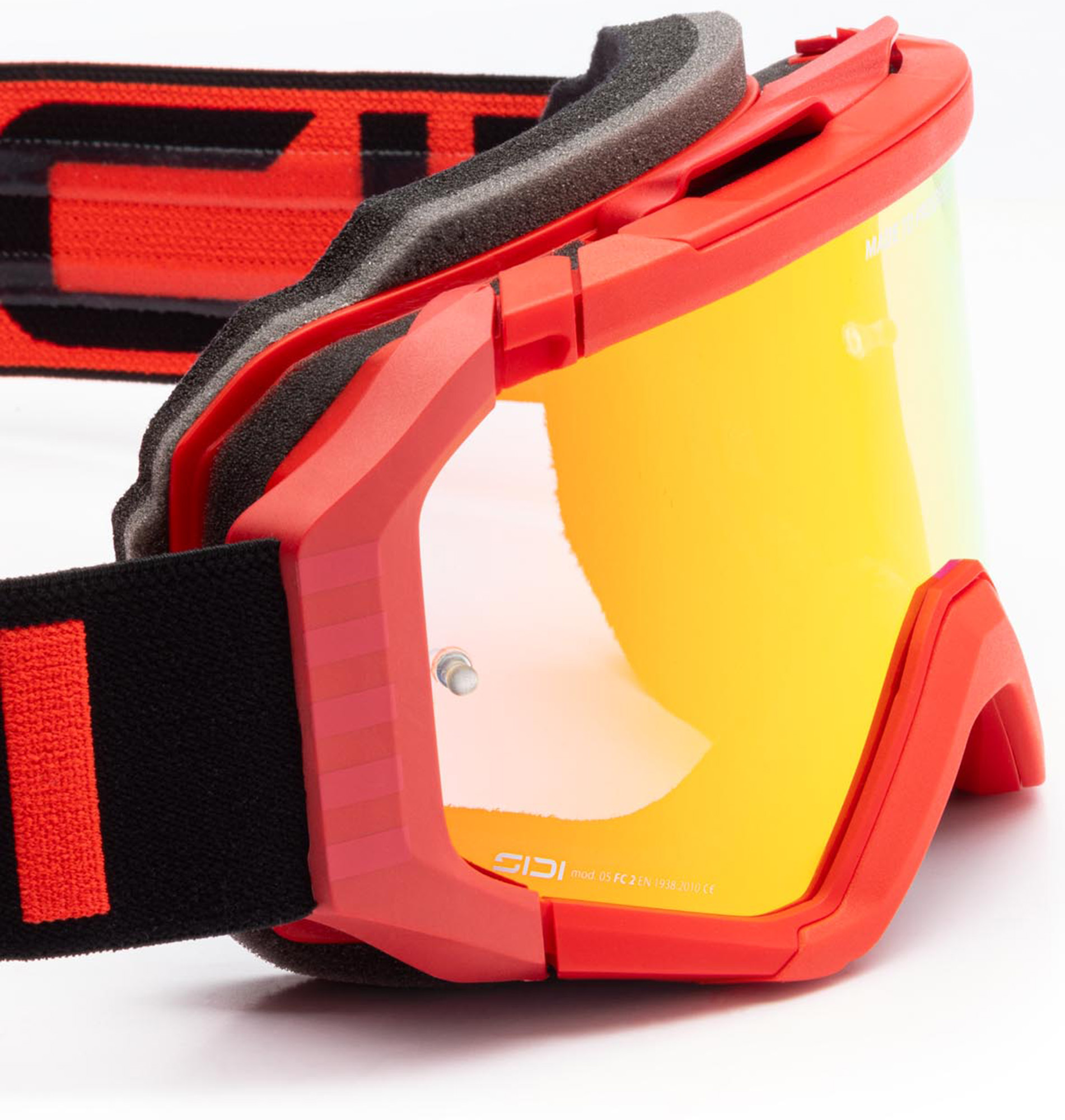 Sidi Fulmen Mirror Motocross-lasit punainen/punainen/musta Kuva 3