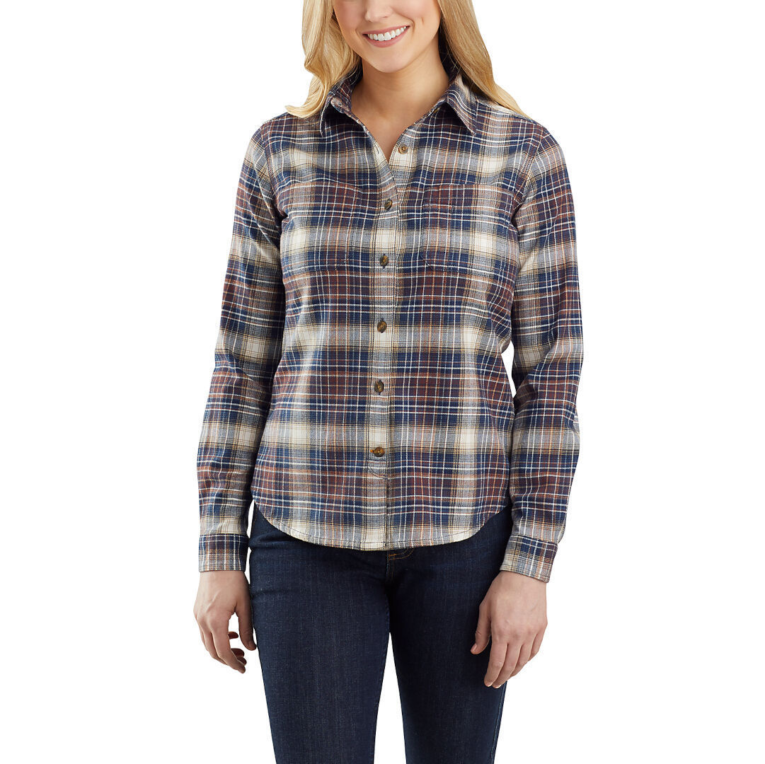 Carhartt Hamilton Cămașă de flanel pentru femei gri/negru/albastru S Figura 2