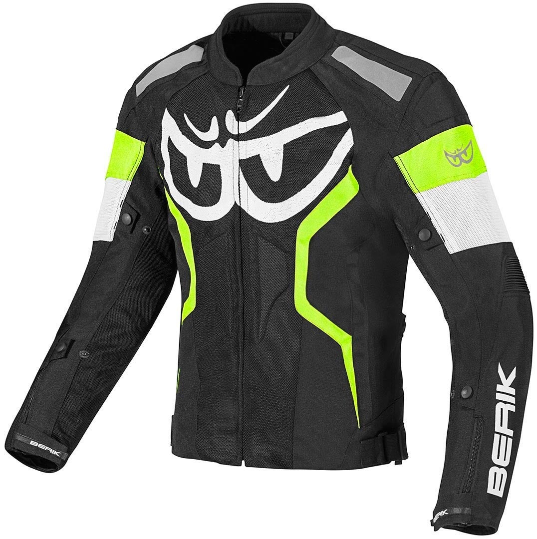 Berik Imola Air Motorfiets Textiel Jas zwart/wit/geel 58 Figuur 1