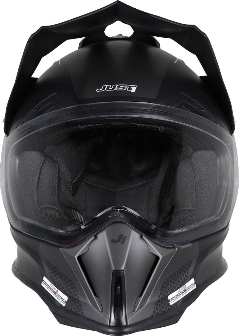 Just1 J14-F Elite Motokrosová přilba černá matná/bílá XXL (63) Obrázek 3