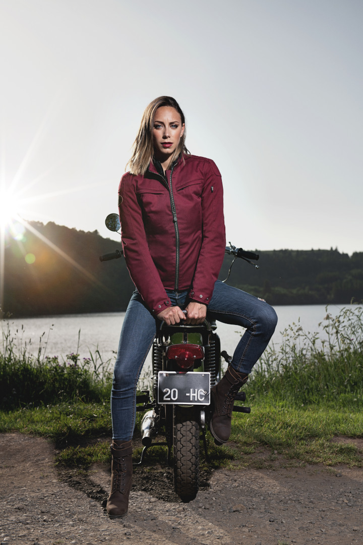 Side view of Segura Garrisson Ladies Motorcycle Textile Jacket