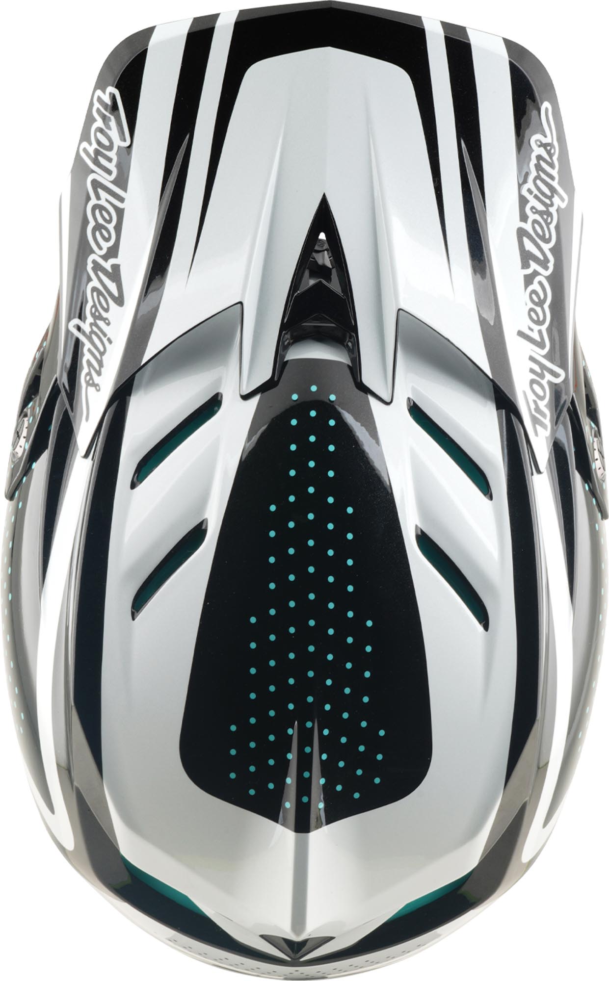 Troy Lee Designs D4 Polyacrylite MIPS The Line Casco per discesa bianco/nero XL (60/61) Figura 7