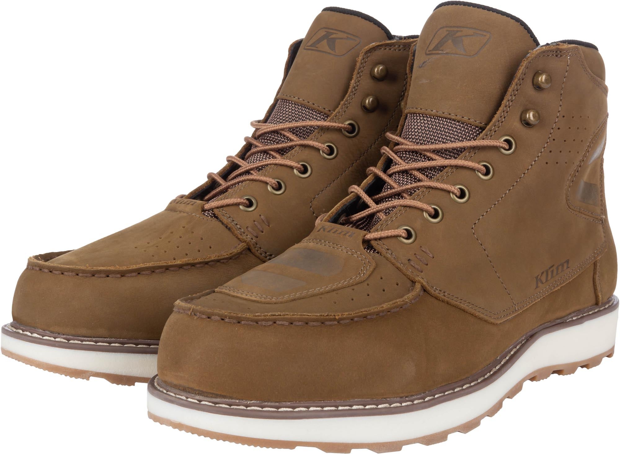 Klim Blak Jak 2026 Bottes de moto en cuir perforé marron/beige 13 Figure 1
