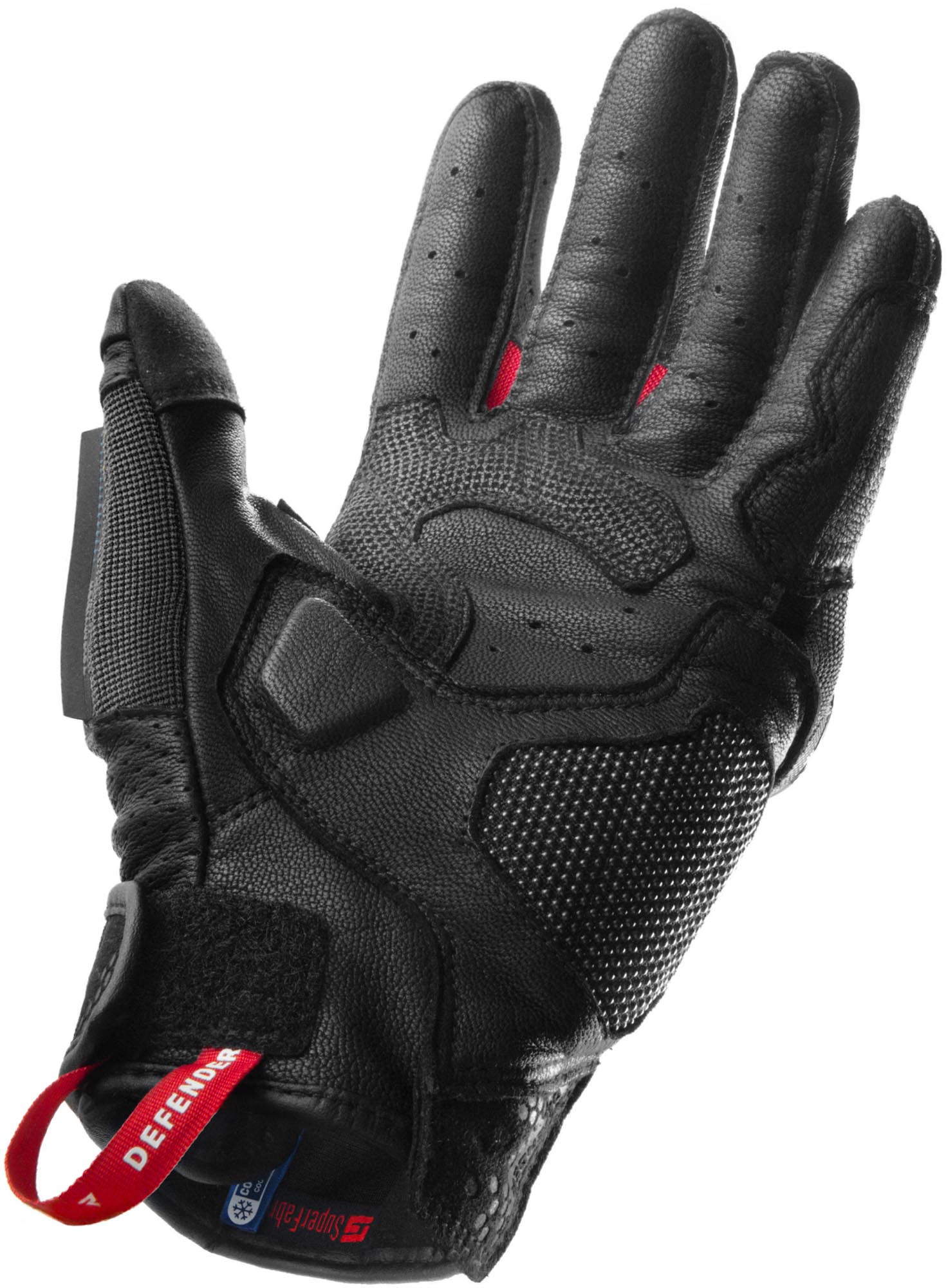 Rebelhorn Defender Motorcycle Gloves black/red 3XL Figure 2