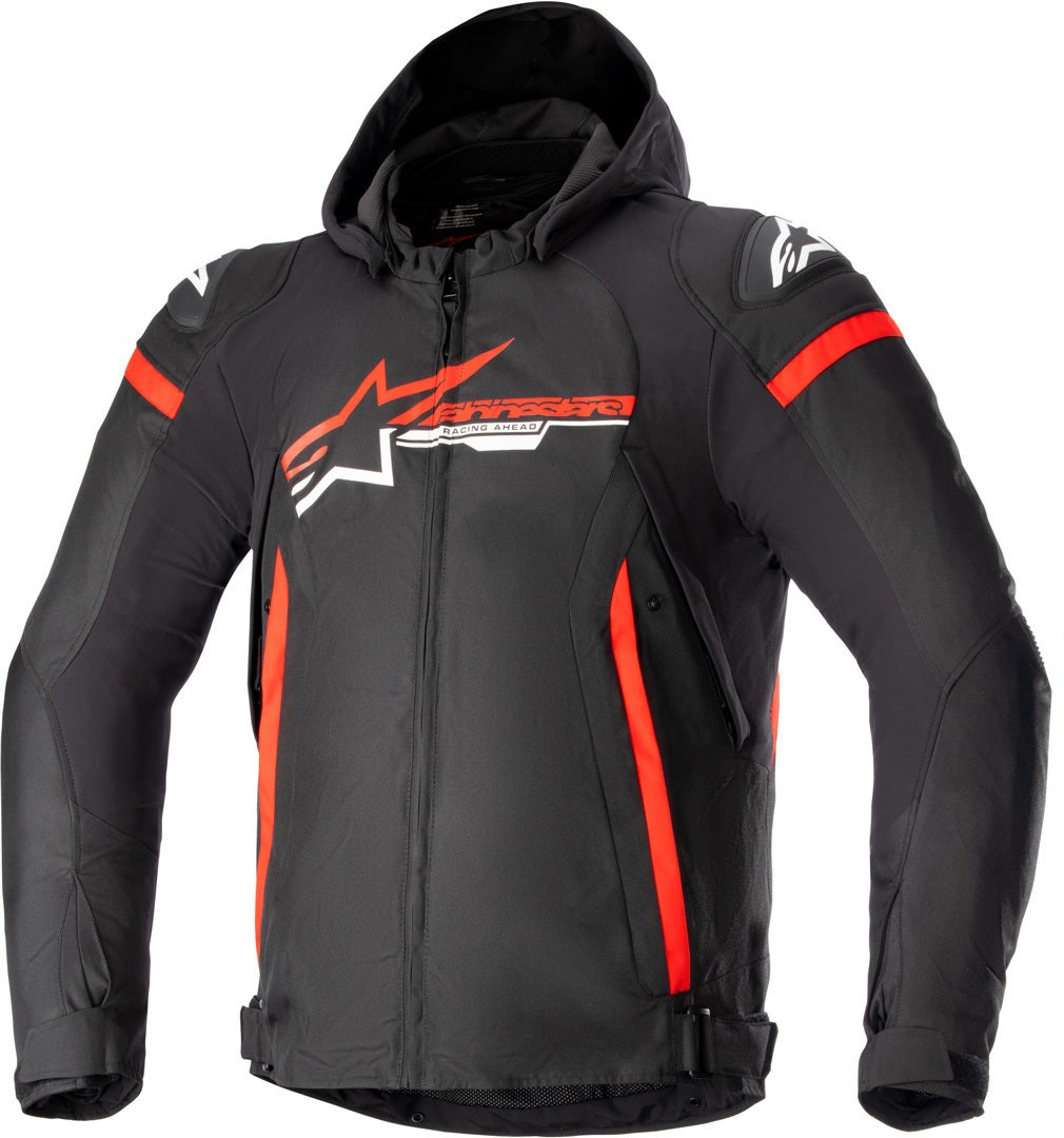 Alpinestars Zaca Veste textile de moto imperméable Noir/Rouge/Blanc 3XL Figure 1