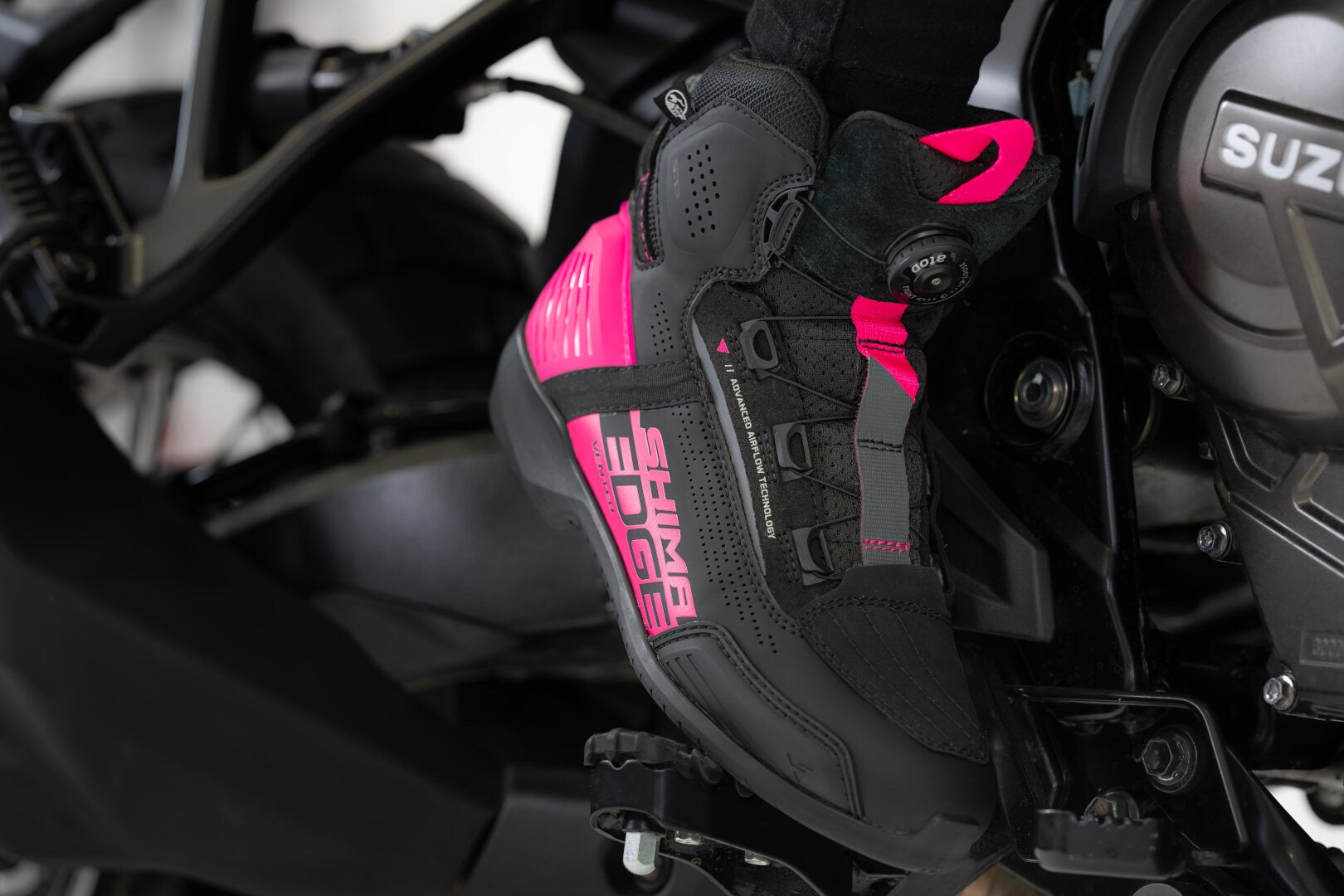 SHIMA Edge Vented Dame Motorcykel Sko sort/pink 39 Figur 4