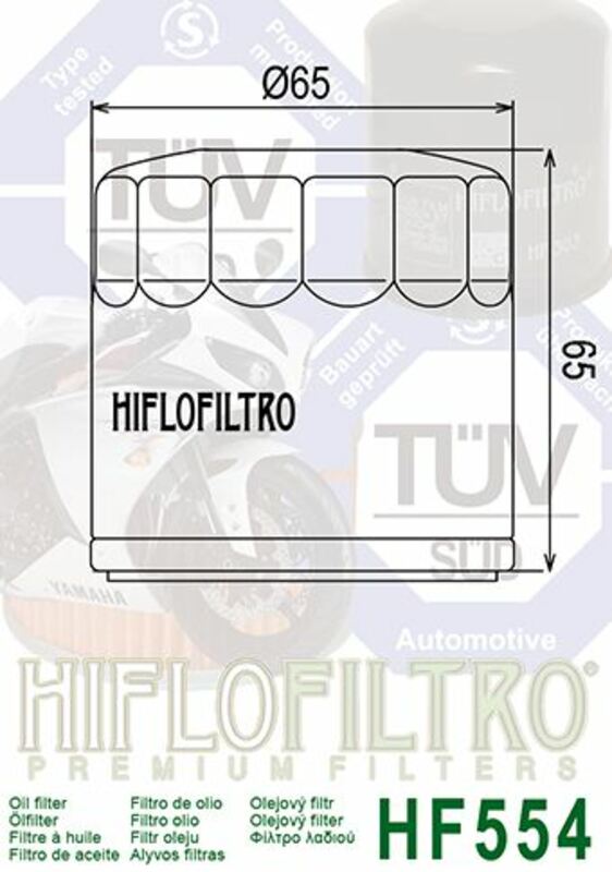 Hiflofiltro Filtru de ulei - HF554 Figura 3