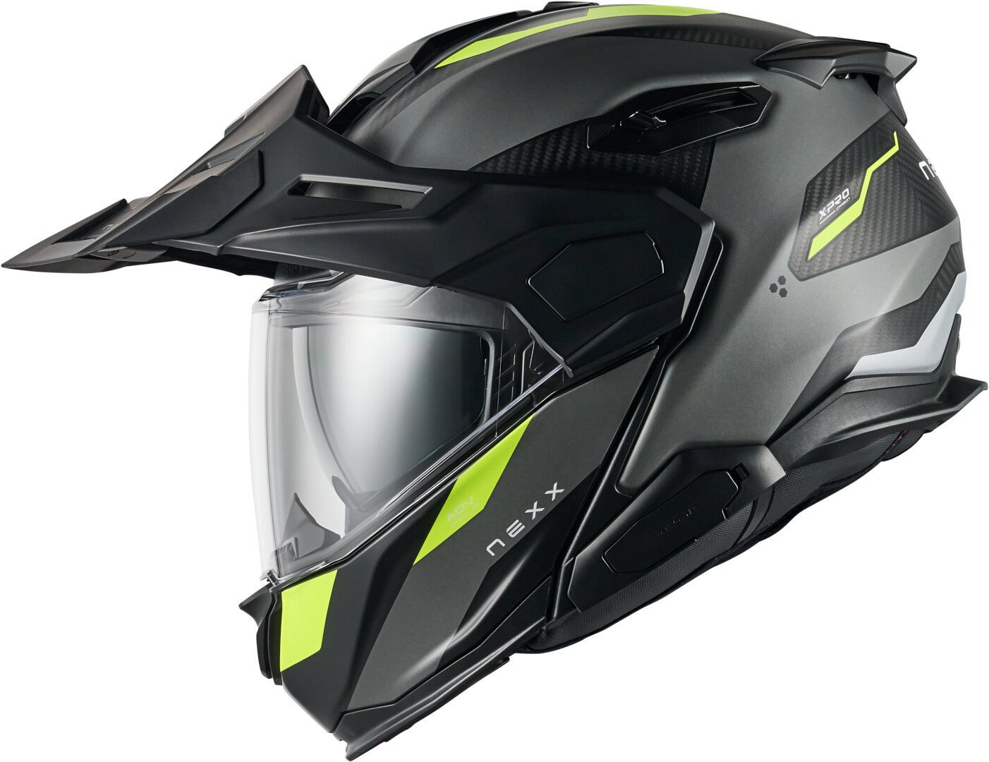 Nexx X.Lifecountry Terra Carbon Klapphelm grau matt/neon-gelb XXXL (65/66) Abbildung 3