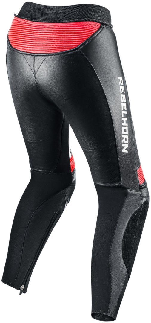 Rebelhorn Rebel Ladies Motorcycle Leather Pants black/white/red 38 Figure 2