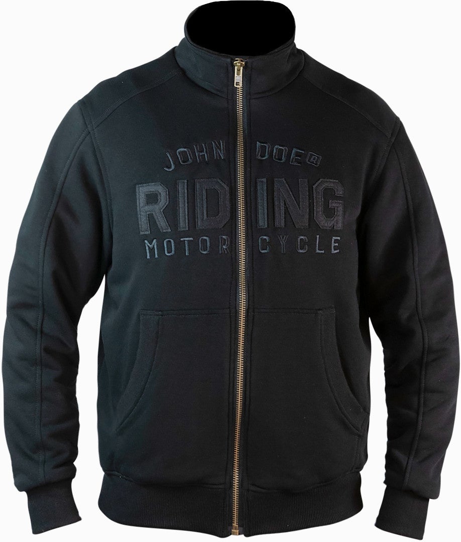 John Doe Standup Neck Motorcykel hoodie Sort/sort M Figur 1