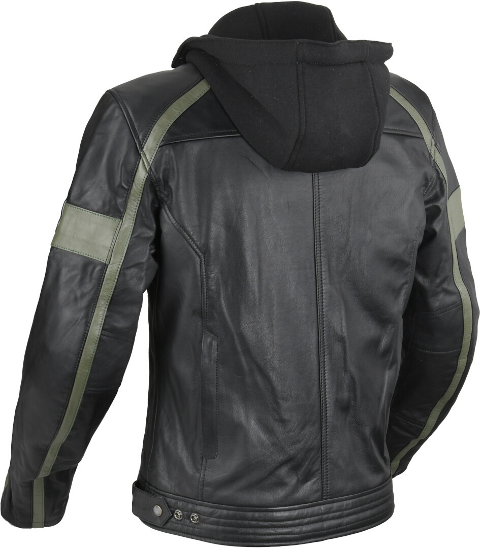 DIFI Detroit 2 Motorcycle Leather Jacket black/green 62 Figure 2