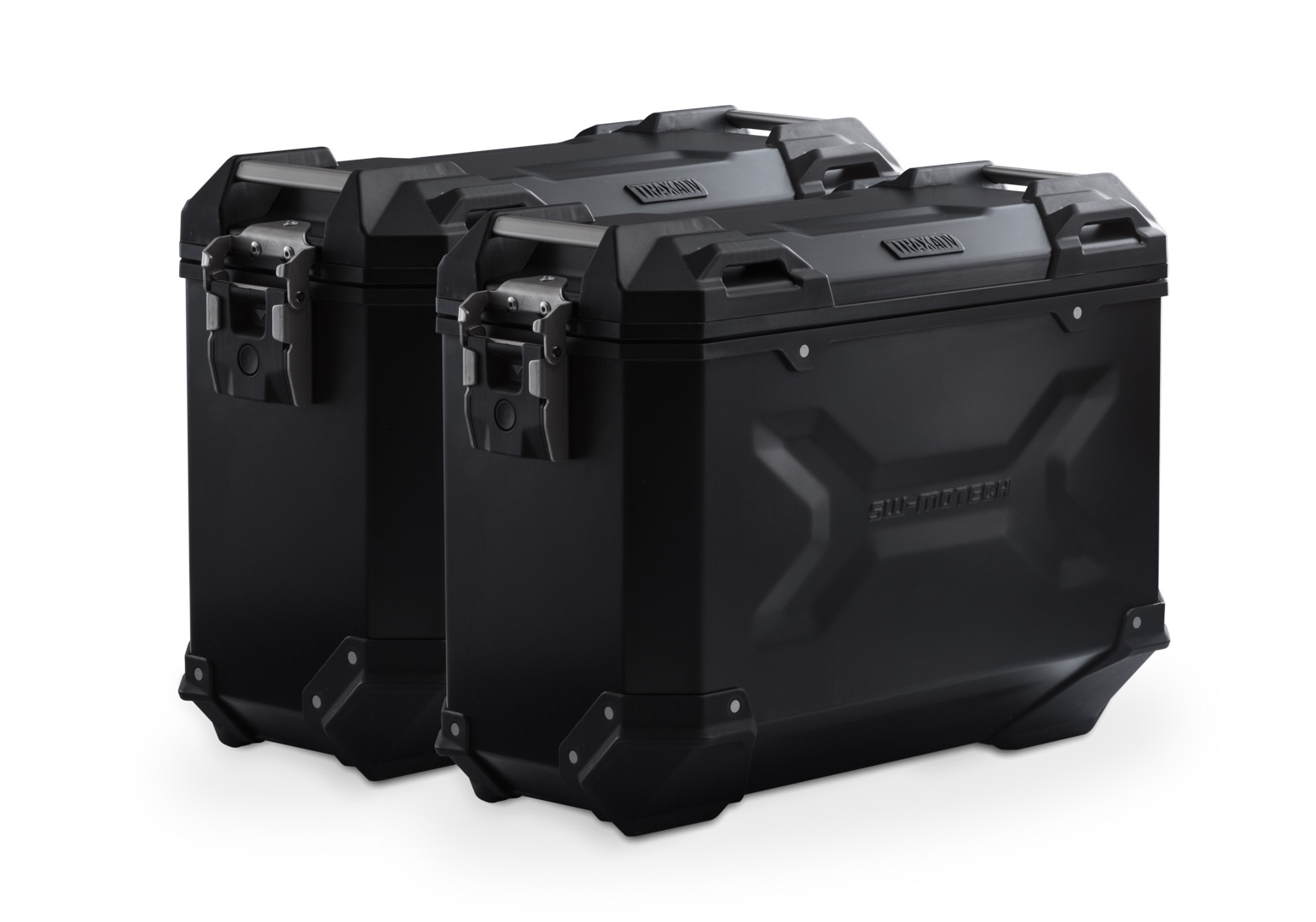SW-Motech TRAX ADV aluminum case system US model - Silver. 37/37 l. Ducati Multistrada V4 (20-). Figure 1 SW-Motech TRAX ADV aluminum case system US model - Silver. 37/37 l. Ducati Multistrada V4 (20-). Figure 1