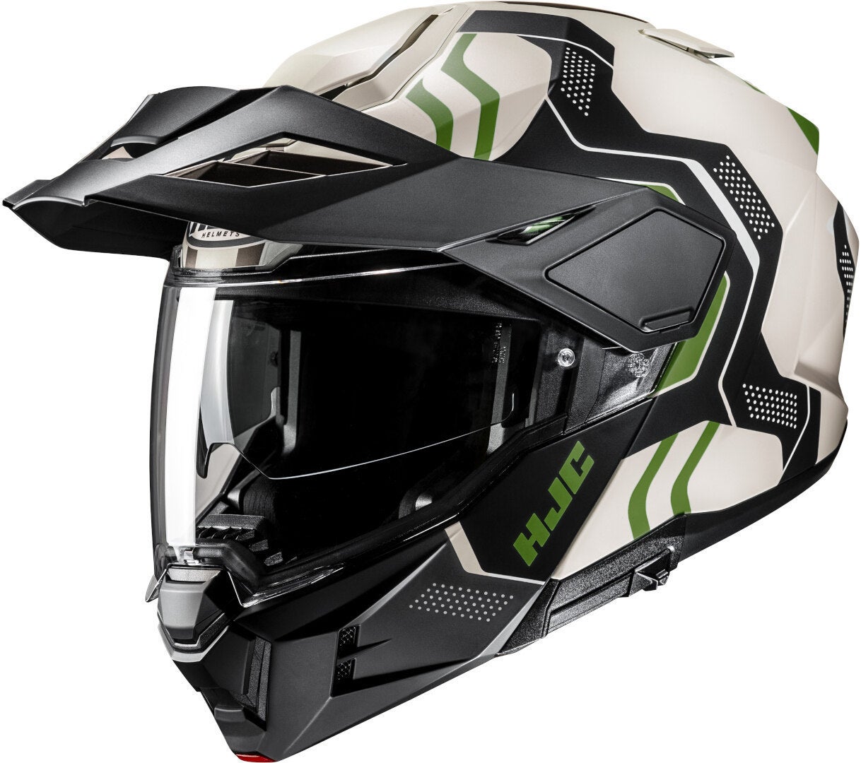 HJC i80 Velly Casque Blanc/Noir/Vert XXL (62/63) Figure 1