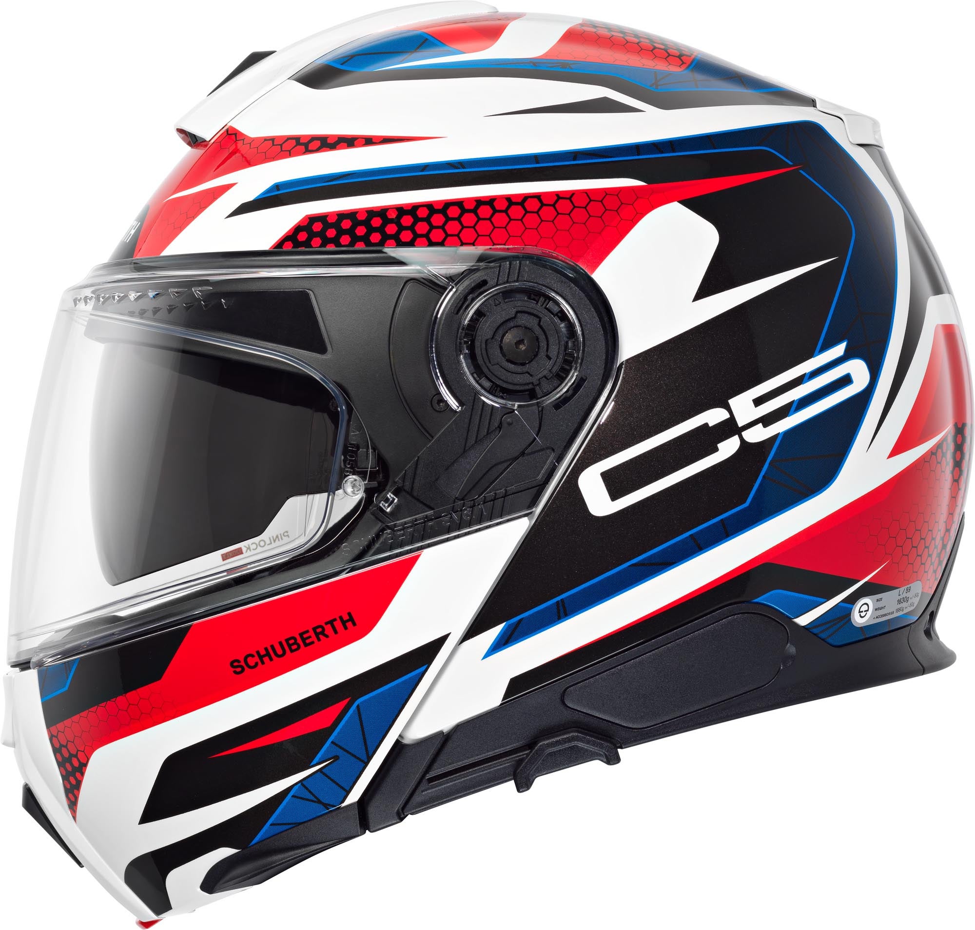 Schuberth C5 Velocity Hjälm blått XS (53) Figur 2