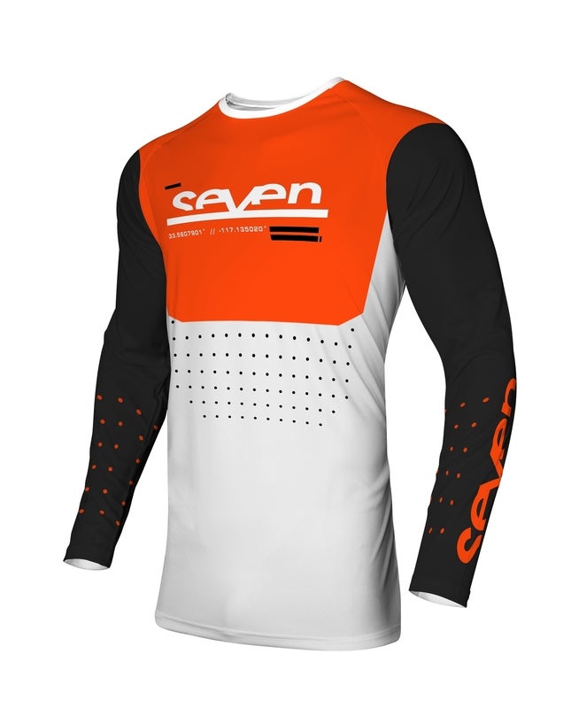 SEVEN Vox Aperture Jersey Jeugd - Wit/Oranje oranje/oranje/wit YL Figuur 2