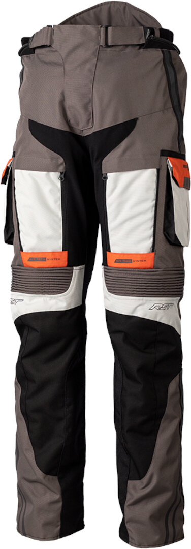 RST Pro Series Adventure-Xtreme Pantaloni textile pentru motociclete gri/portocaliu 4XL Figura 1