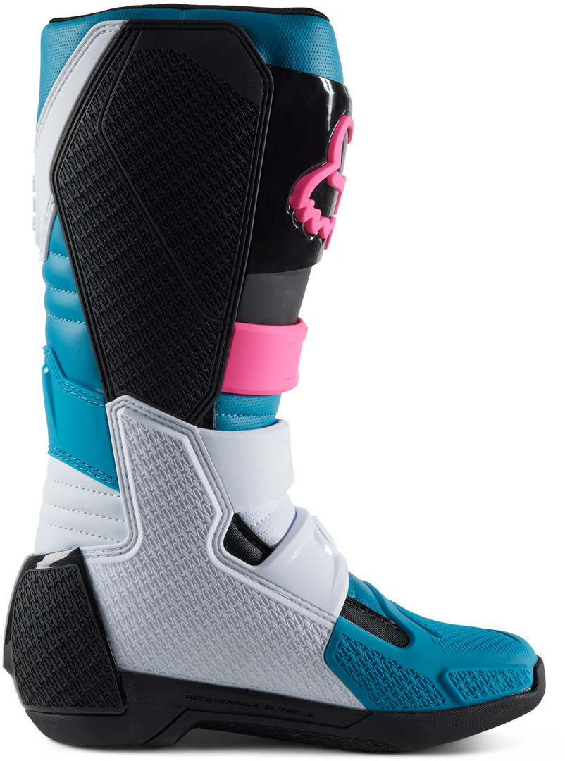 FOX Comp Bottes de motocross bleu/rose 8 Figure 4