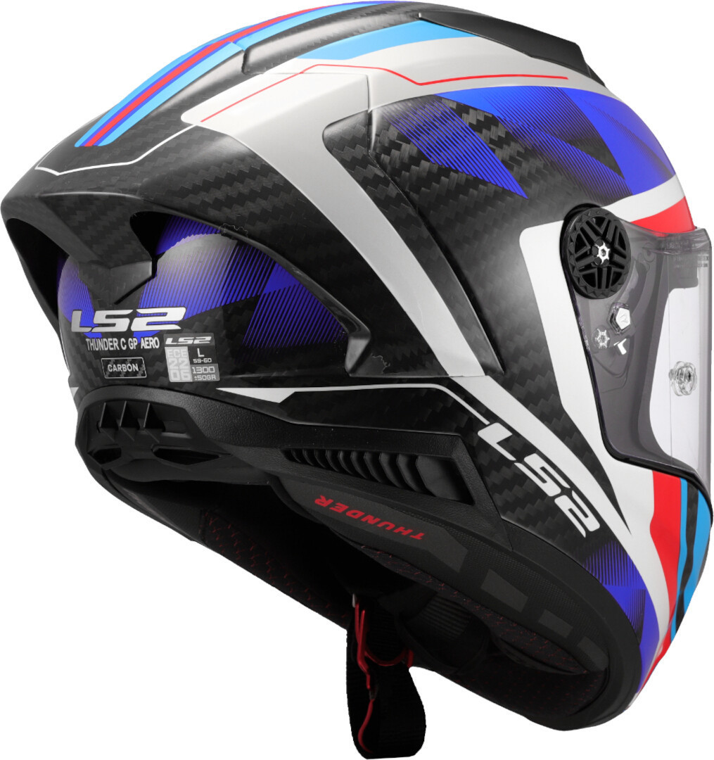 LS2 FF805 Thunder GP Raute Carbon Casco bianco/blu/rosso M (57/58) Figura 5