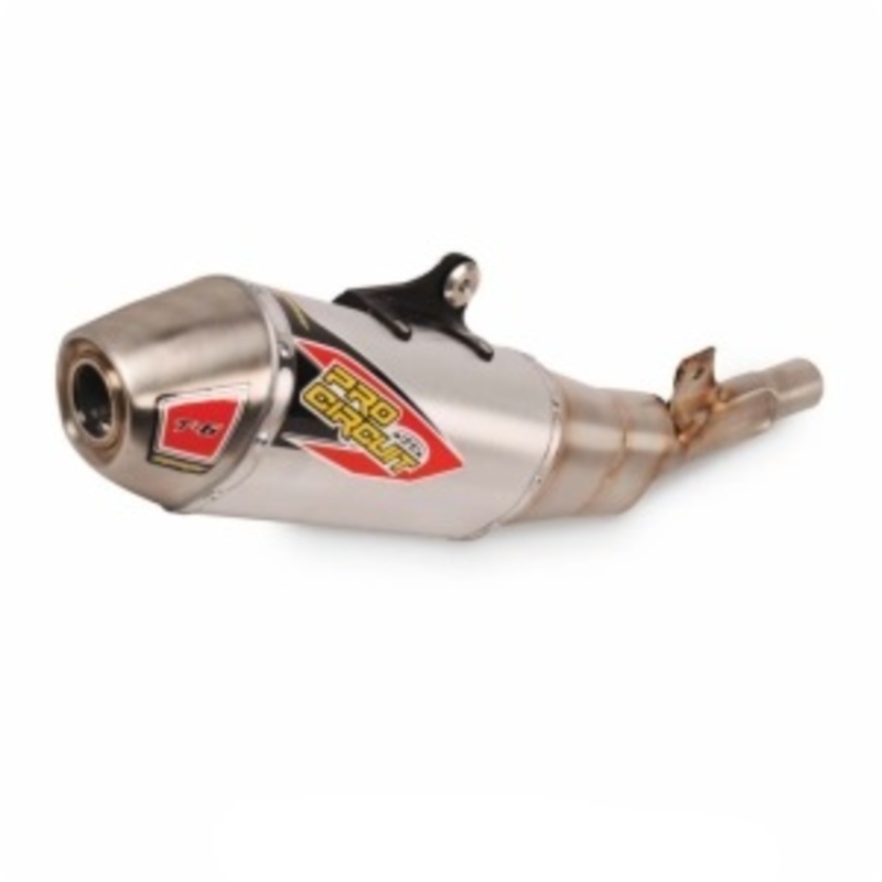 PRO CIRCUIT T-6 geluiddemper - RVS/RVS eindkap Figuur 2
