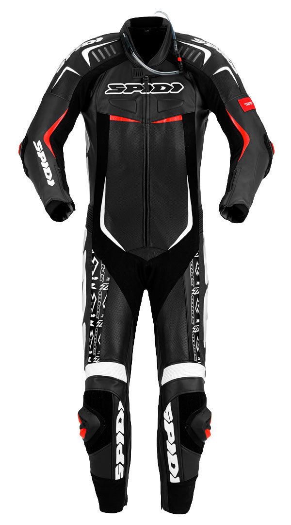Spidi Track Wind Replica Evo Costum de piele de motocicletă One Piece alb/negru 46 Figura 1