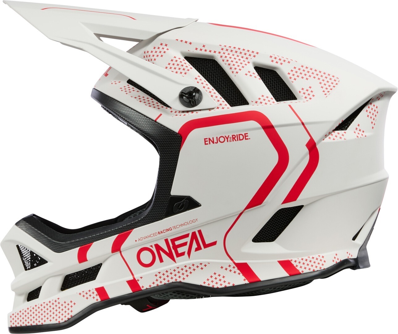 Oneal Blade Polyacrylite Strike Downhill Helmet white matt/red M (57/58) Figure 4
