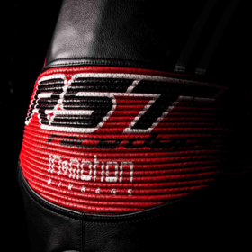 RST Race Dept V4.2 D3O Airbag Traje de Couro de Motocicleta de 1 Peça Perfurado preto/vermelho/branco 45 Figura 5