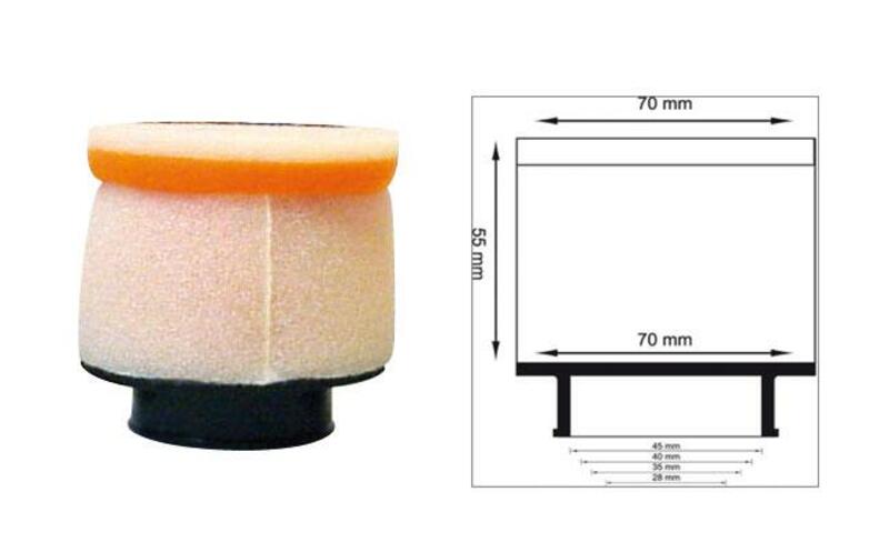 TWIN AIR Filtre à air cylindrique Ø40mm - 158972 Figure 1