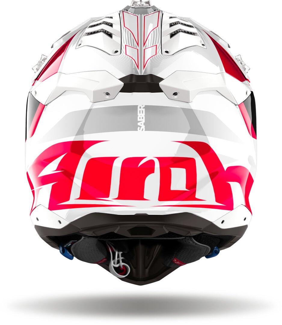 Airoh Aviator 3 Saber Motorcross Helm wit/rood Verlies (59/60) Figuur 3