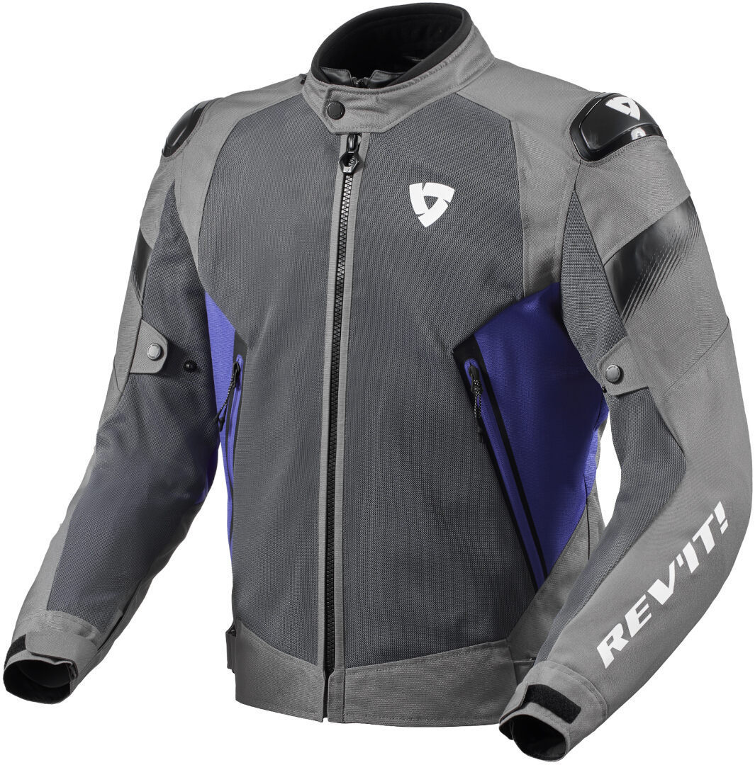 Revit Control Air H2O Jachetă textilă impermeabilă pentru motociclete Gri/Albastru XL Figura 1