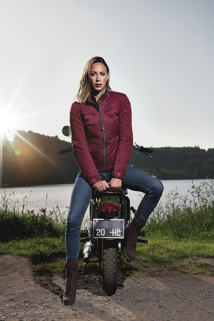 Side view of Segura Garrisson Ladies Motorcycle Textile Jacket