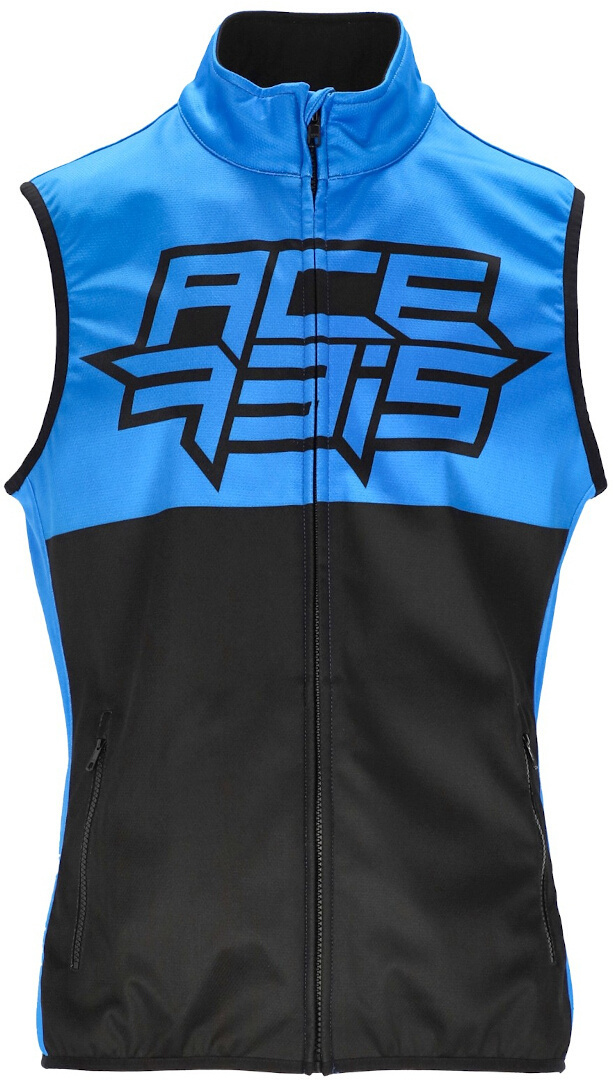 Acerbis Linear Softshell voděodolná motokrosová vesta černá/modrá 3XL Obrázek 3