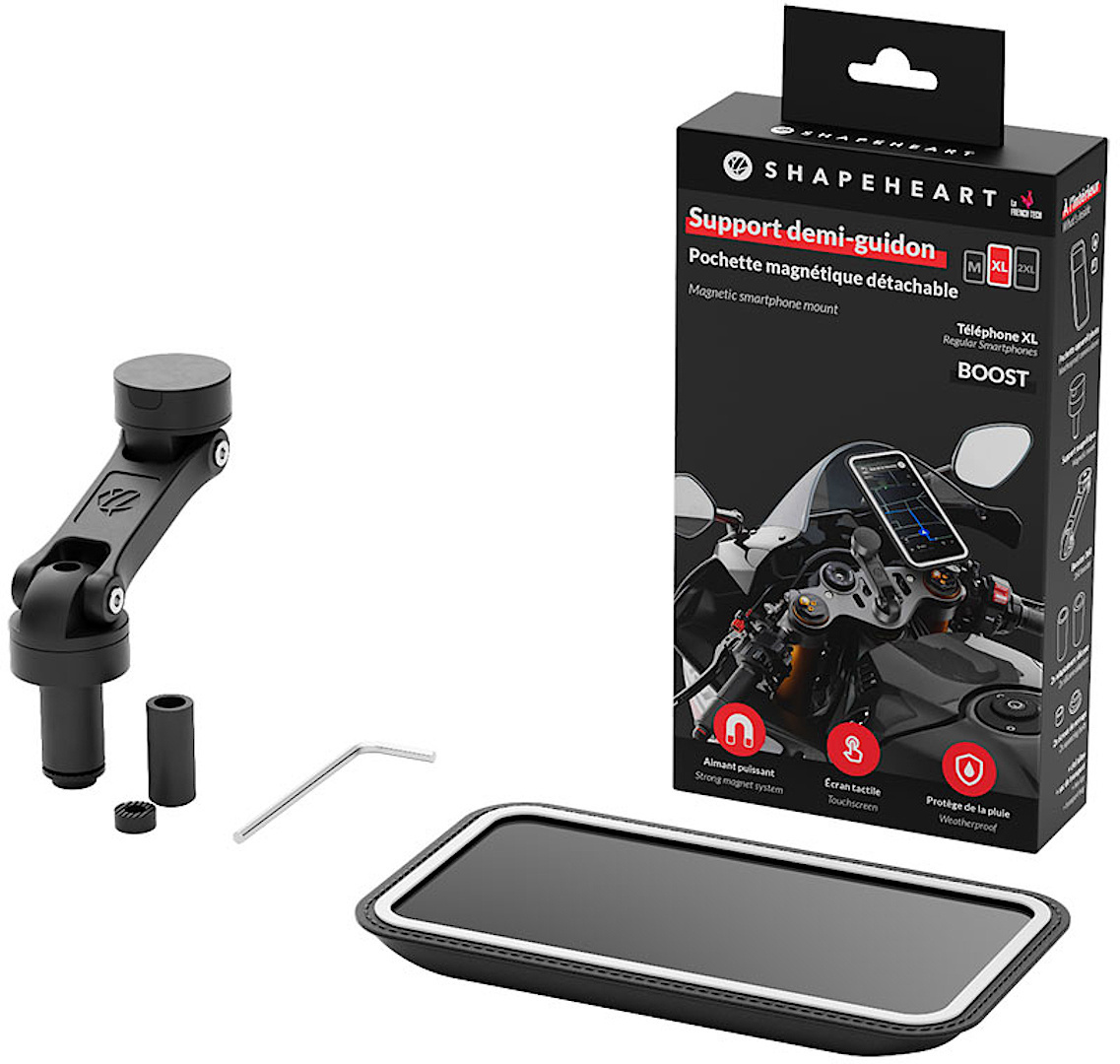 Shapeheart Motorcycle Bundle Boost Magnetiskt smarttelefonfäste för motorcykelstyret M Figur 2