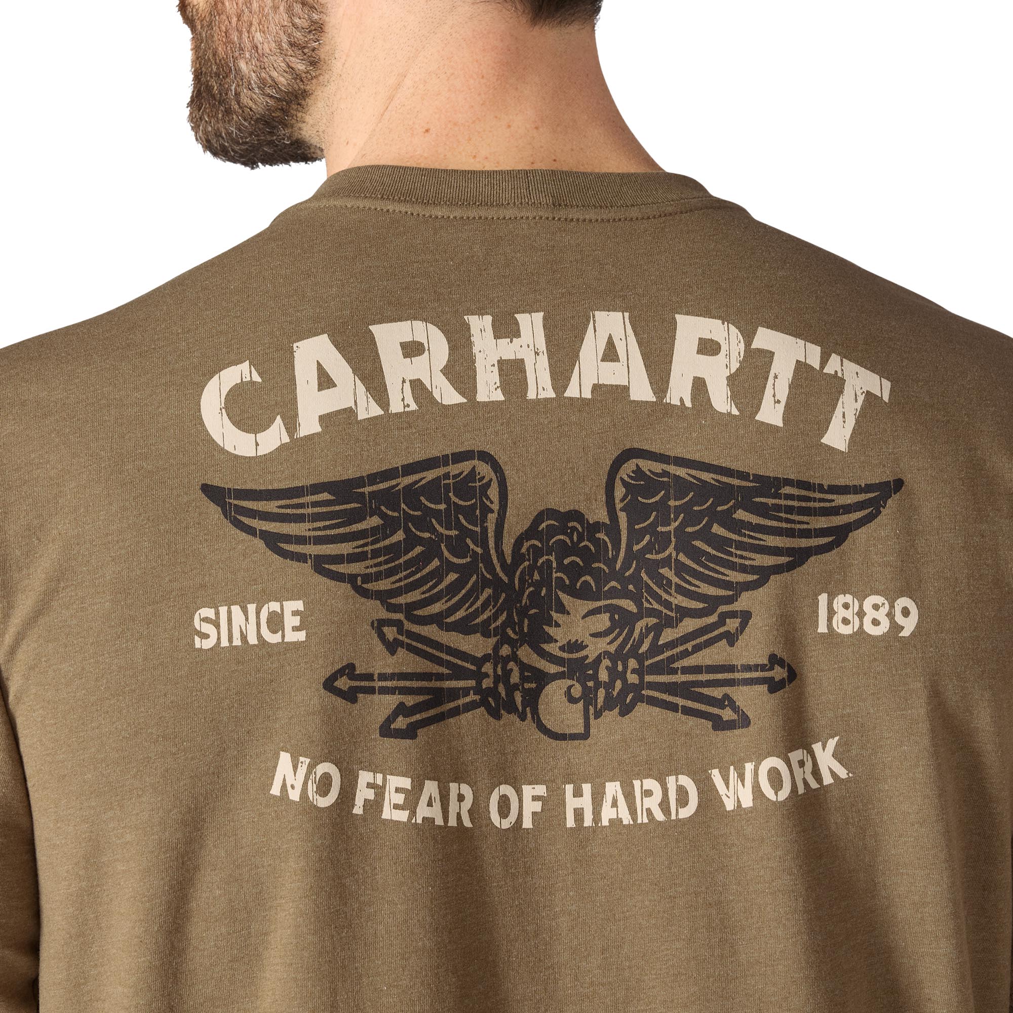 Carhartt Irvine Relaxed Hardwork Eagle T-shirt olive M Figure 7