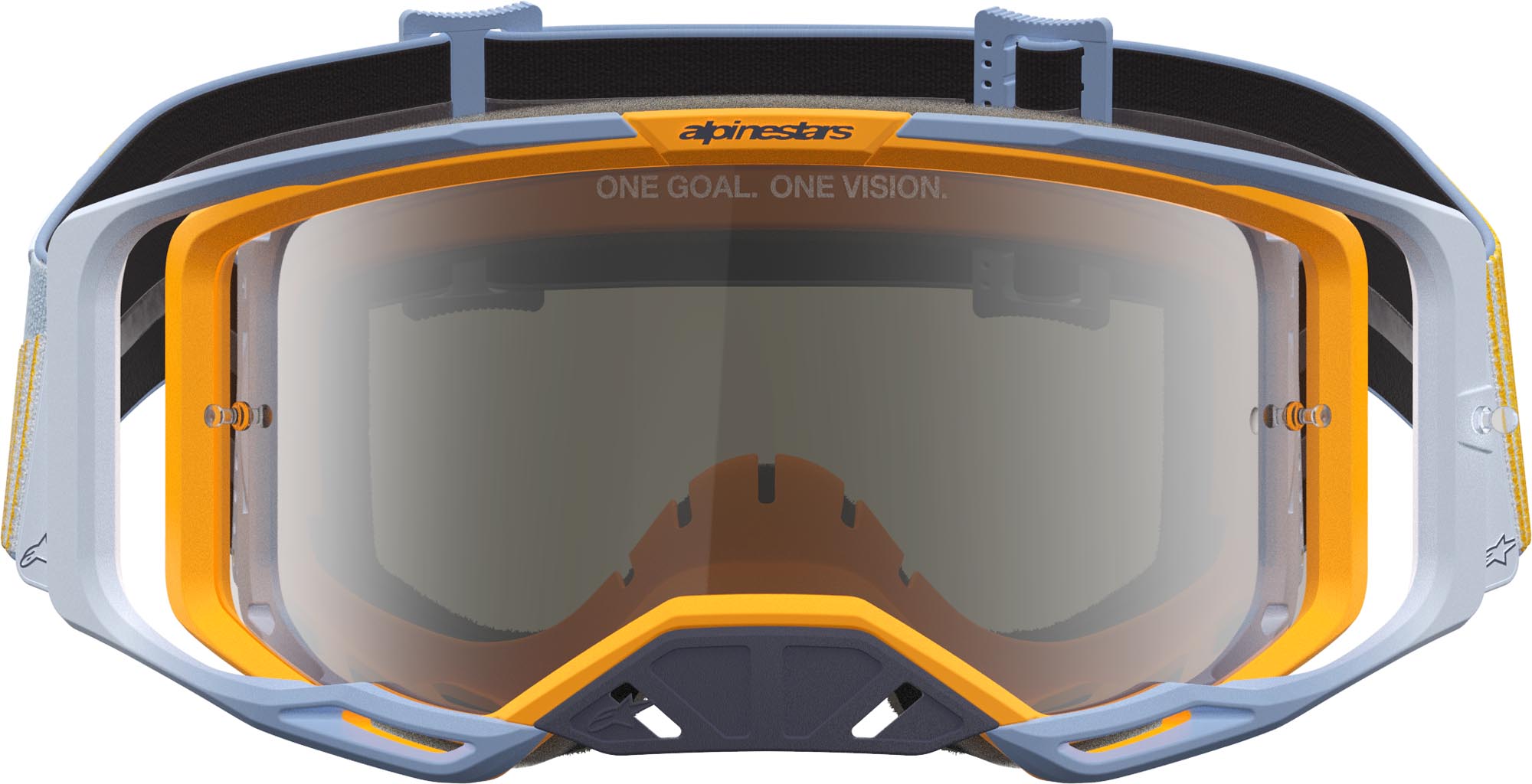 Alpinestars Vision 8 Maven Mirror Motocross Goggles blue/orange Figure 4