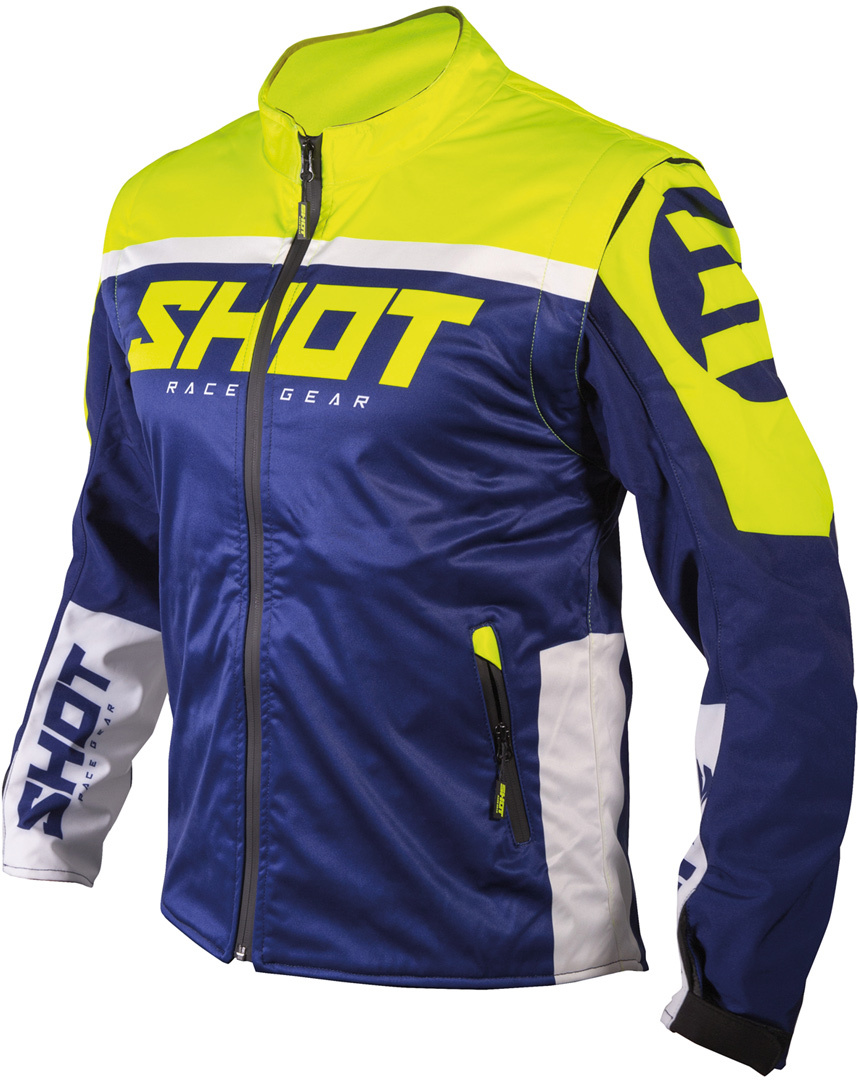 Shot Softshell Lite 2.0 Giacca Motocross blu/giallo XL Figura 1