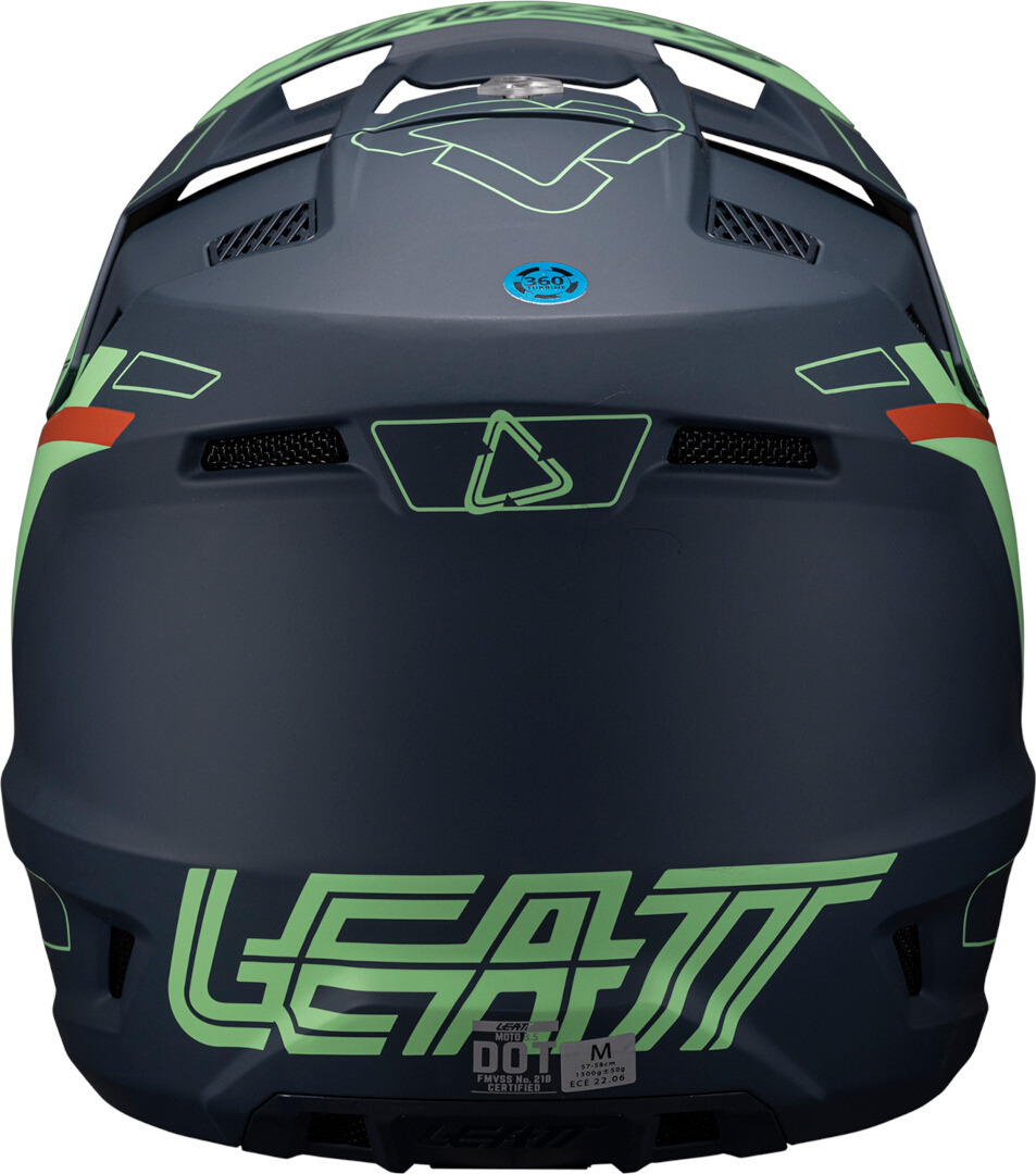 Leatt 3.5 Angled Cască de motocross cu ochelari de protecție Albastru/Roșu/Verde S (55/56) Figura 6