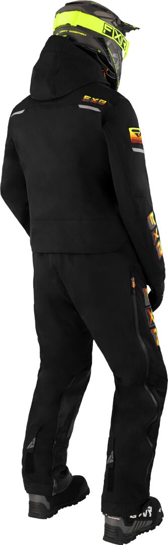 FXR Maverick F.A.S.T. Insulated One Piece Snowmobile Suit black/yellow L Figure 2