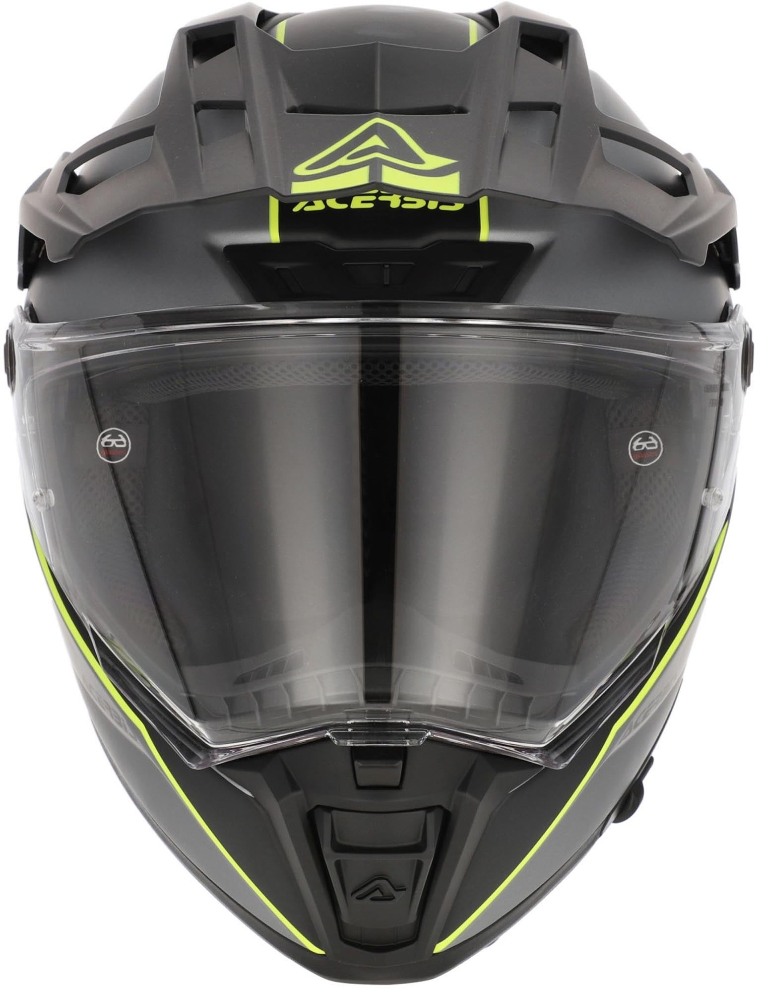 Acerbis Attack Logo Matt Casque d’enduro Gris mat/jaune néon L (59/60) Figure 4