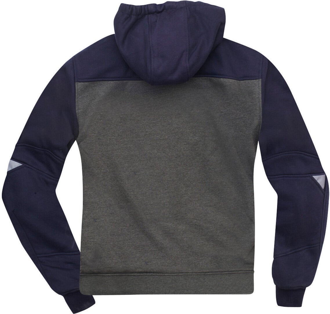 Merlin Hurley Giacca con cappuccio con zip da moto grigio/blu M Figura 3