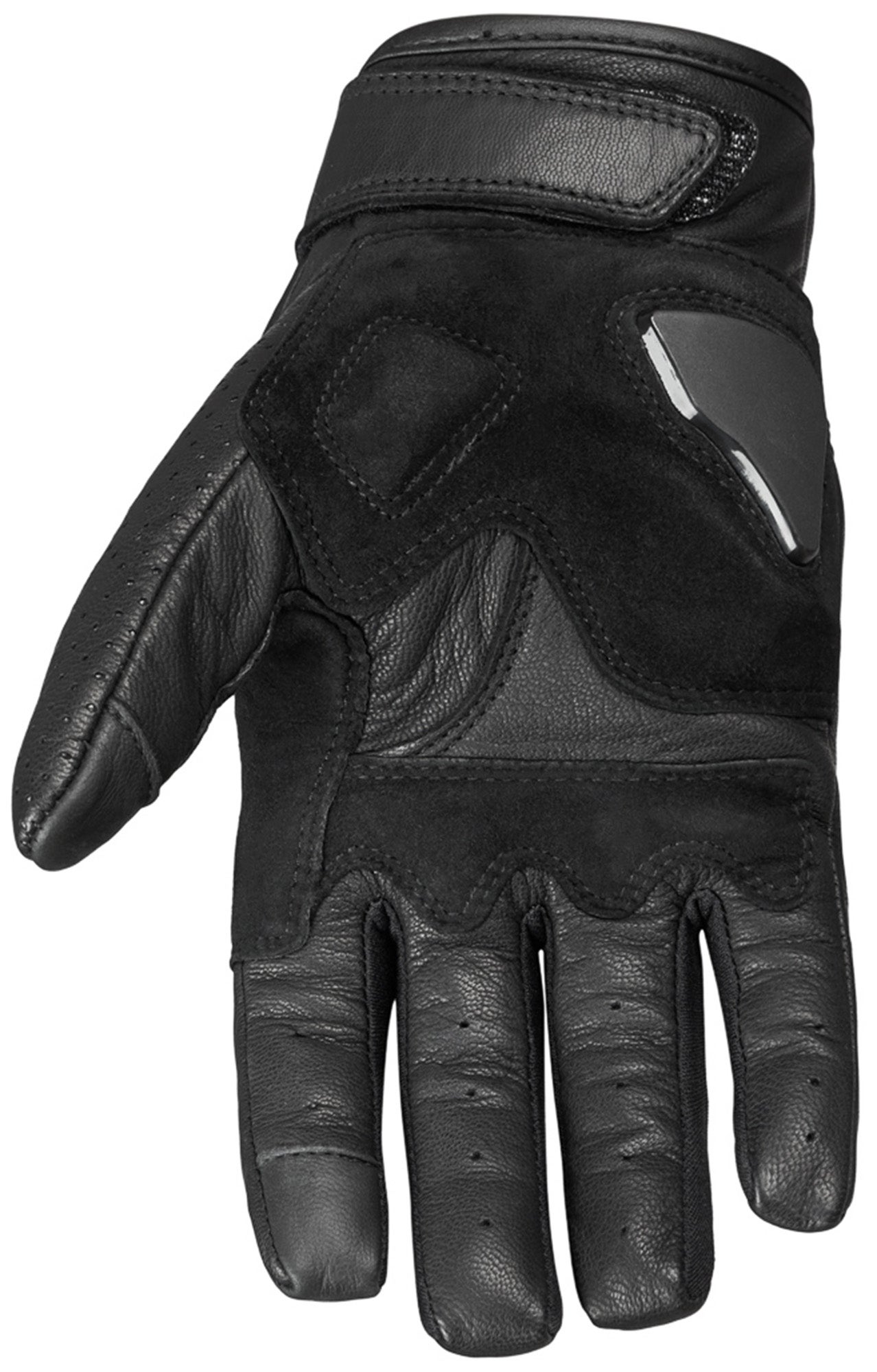 Pando Moto Onyx 02 Gants de moto perforés noir 2XS Figure 3