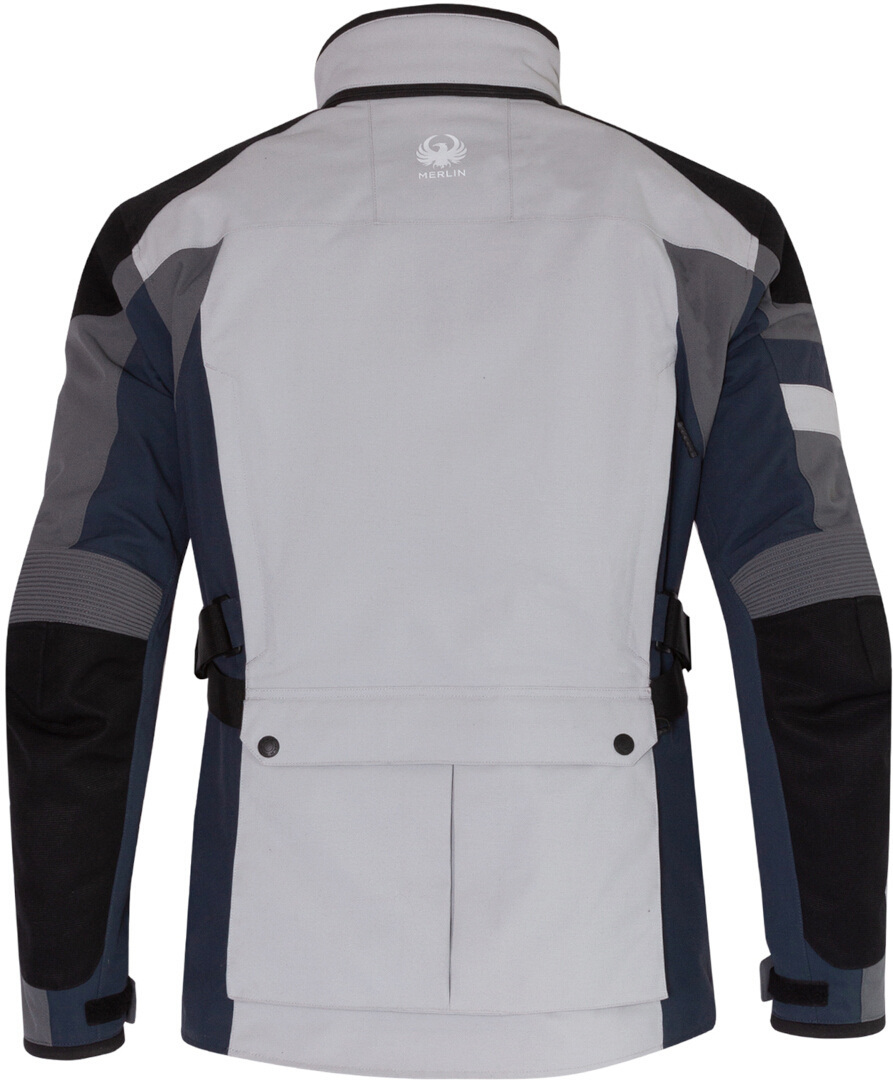 Merlin Solitude D3O Motorrad Textiljacke blau/grau L Abbildung 5