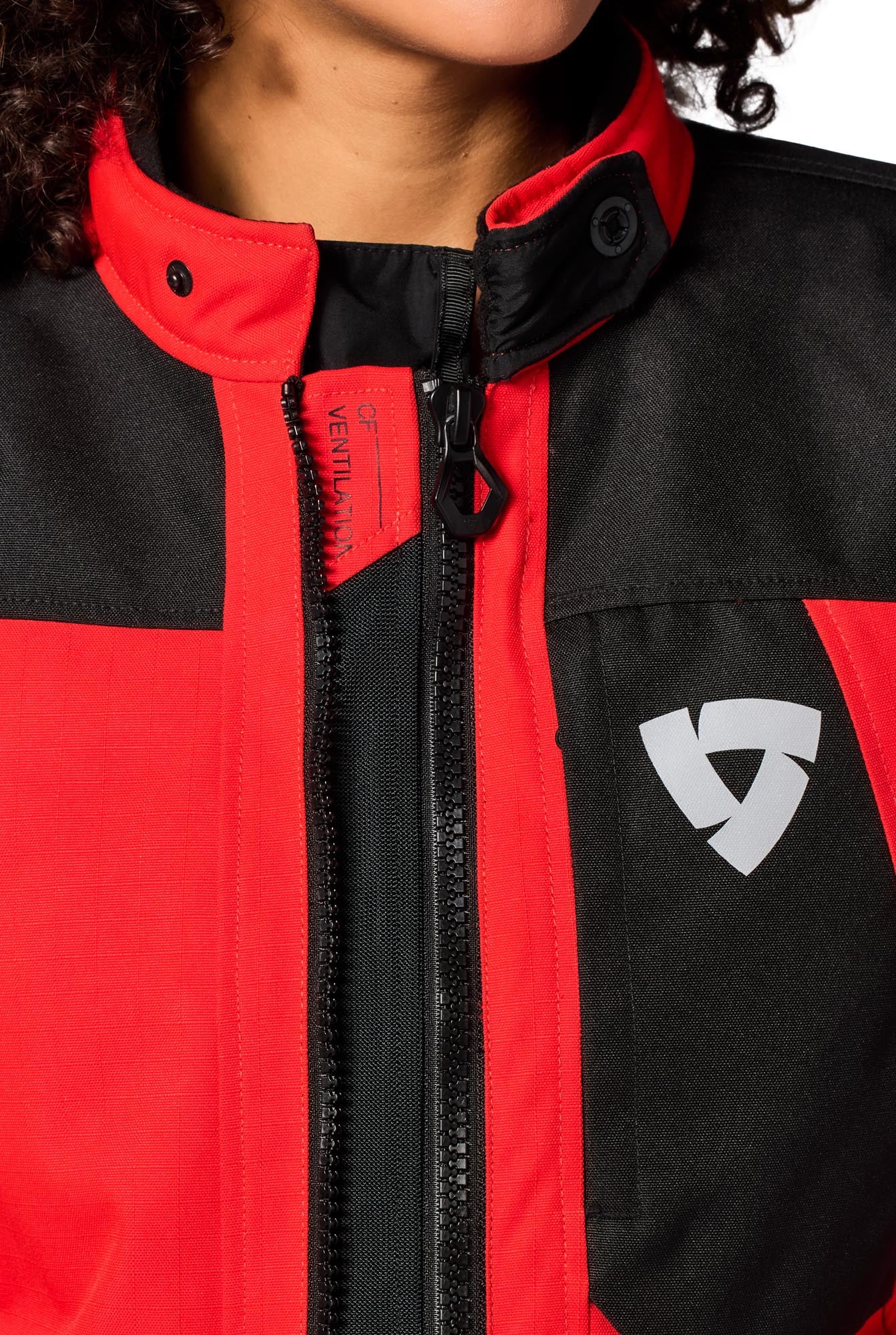Revit Convergent H2O waterproof Ladies Motorcycle Textile Jacket red/black 42 Figure 8