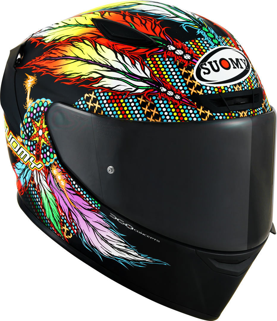 Suomy Track-1 Chieftain Multi Matt Black 2023 Hjälm S (55/56) Figur 3